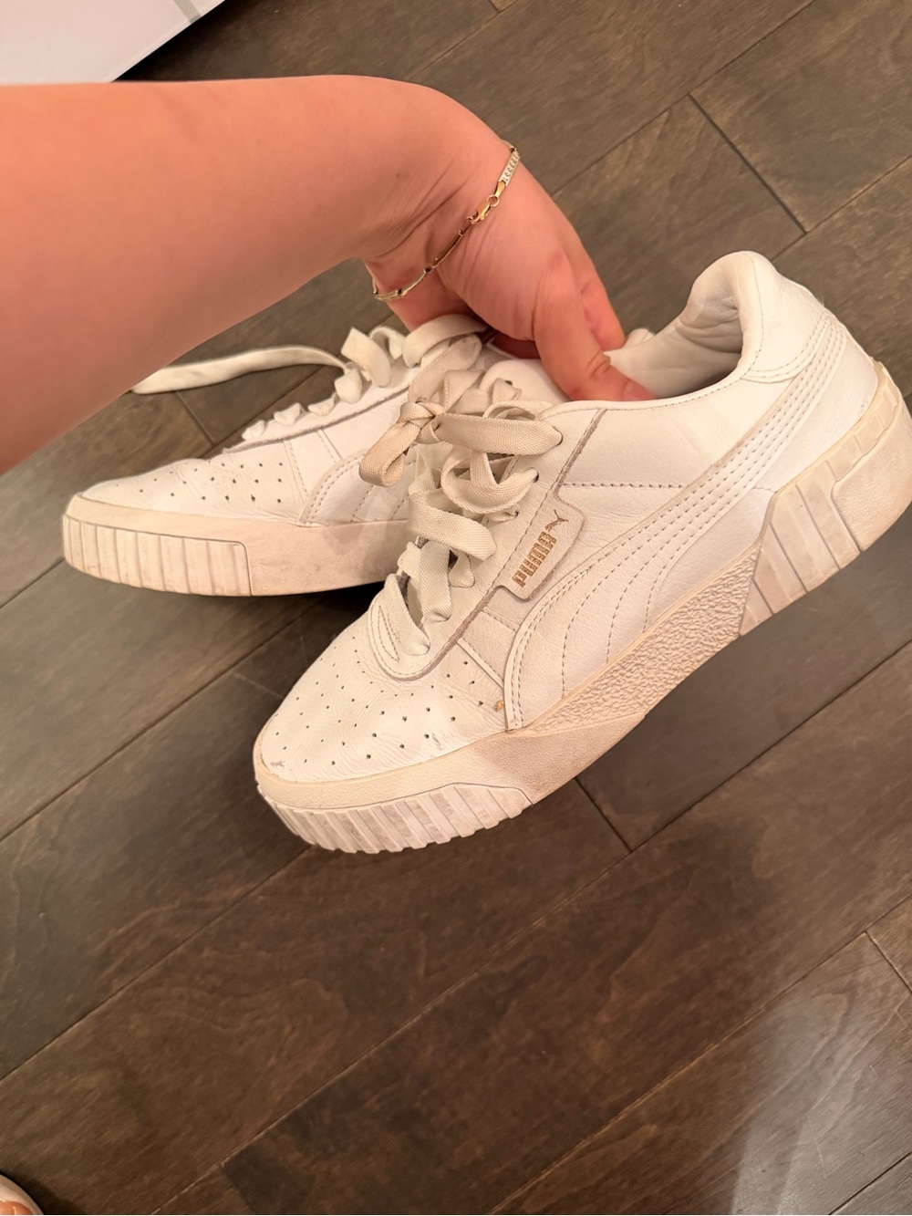 Puma Women’s White Low-Top Platform Sneakers